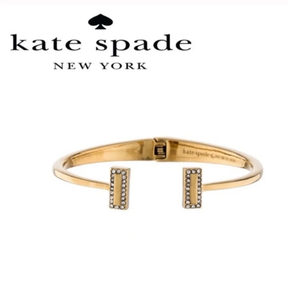 Kate Spade Raising The Bar gold tone bangle